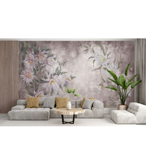 Arizona Rose Cactus Flower Wallpaper: Desert Elegance for Your Interior