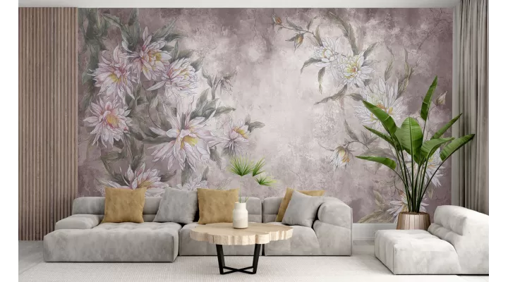 Arizona Rose Cactus Flower Wallpaper: Desert Elegance for Your Interior