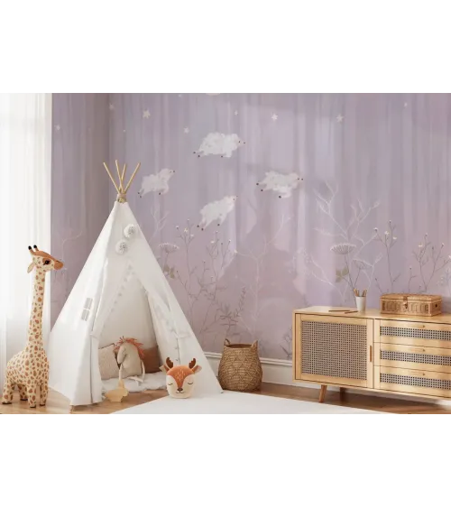 Le Notte Large Kids Wallpaper – Dreamy Nighttime Design for Cozy Spaces