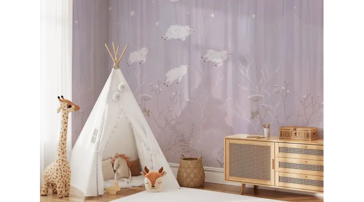 Le Notte Large Kids Wallpaper – Dreamy Nighttime Design for Cozy Spaces