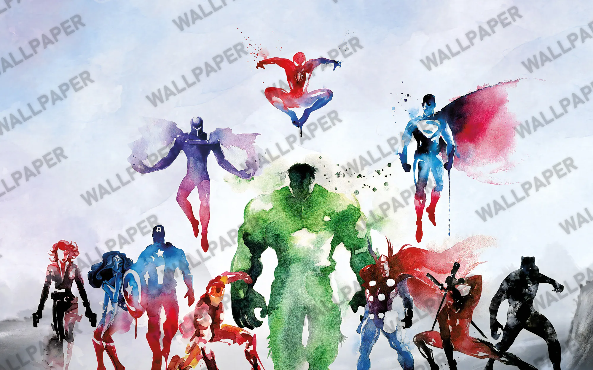 Superhero Large Kids Wallpaper – Wallpapers for a True Hero's Room!