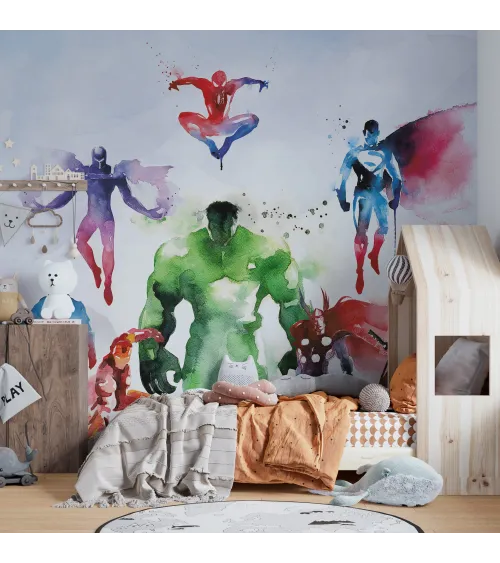 Superhero Large Kids Wallpaper – Wallpapers for a True Hero's Room!