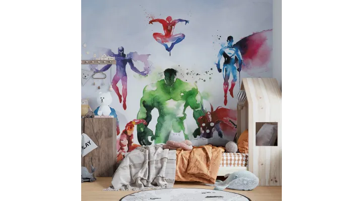 Superhero Large Kids Wallpaper – Wallpapers for a True Hero's Room!