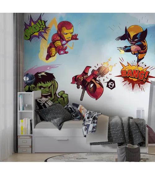 Superhero 3 Large Kids Wallpaper – Wallpapers for a True Hero's Room!