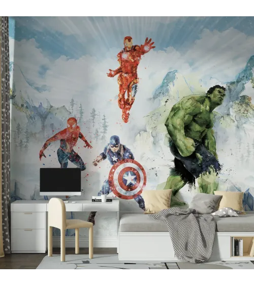 Superhero-5 Large Kids Wallpaper – Wallpapers for a True Hero's Room!