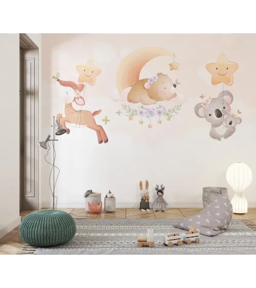 Woodland Dreams – Adorable Wide-Format Wallpaper for Kids' Rooms