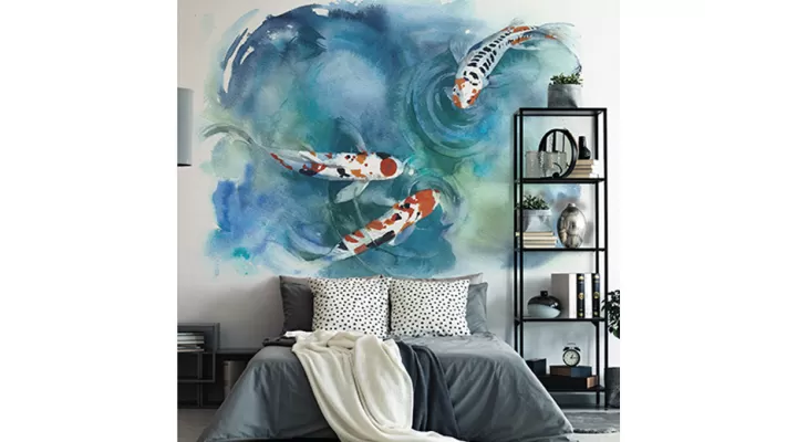 Wall Mural "Aqua Koi" buy with delivery