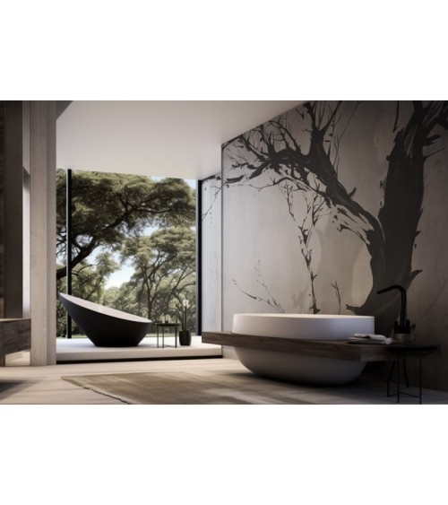 Discover Tranquility with No Ego Tree Wallpaper | Minimalist Design