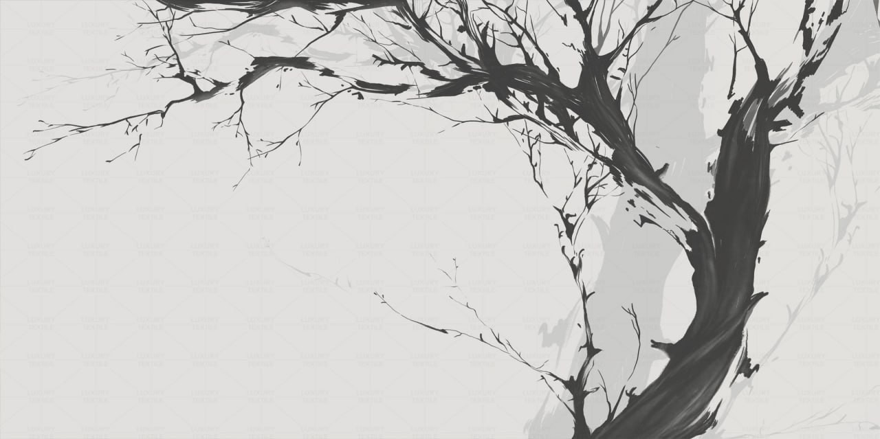 Discover Tranquility with No Ego Tree Wallpaper | Minimalist Design