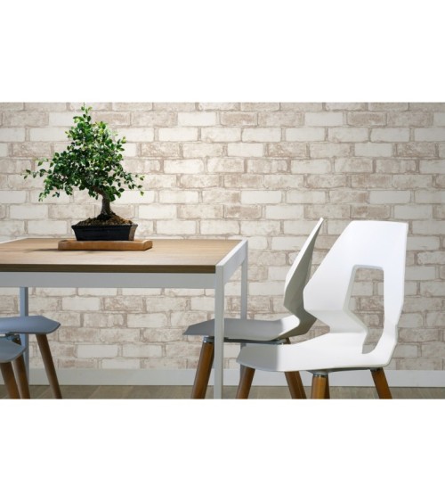 Hot Embossed wallpaper on Non-Woven Base Vinil Brick SHT 1-1358 Light Gray 10,05 x 1,06 m