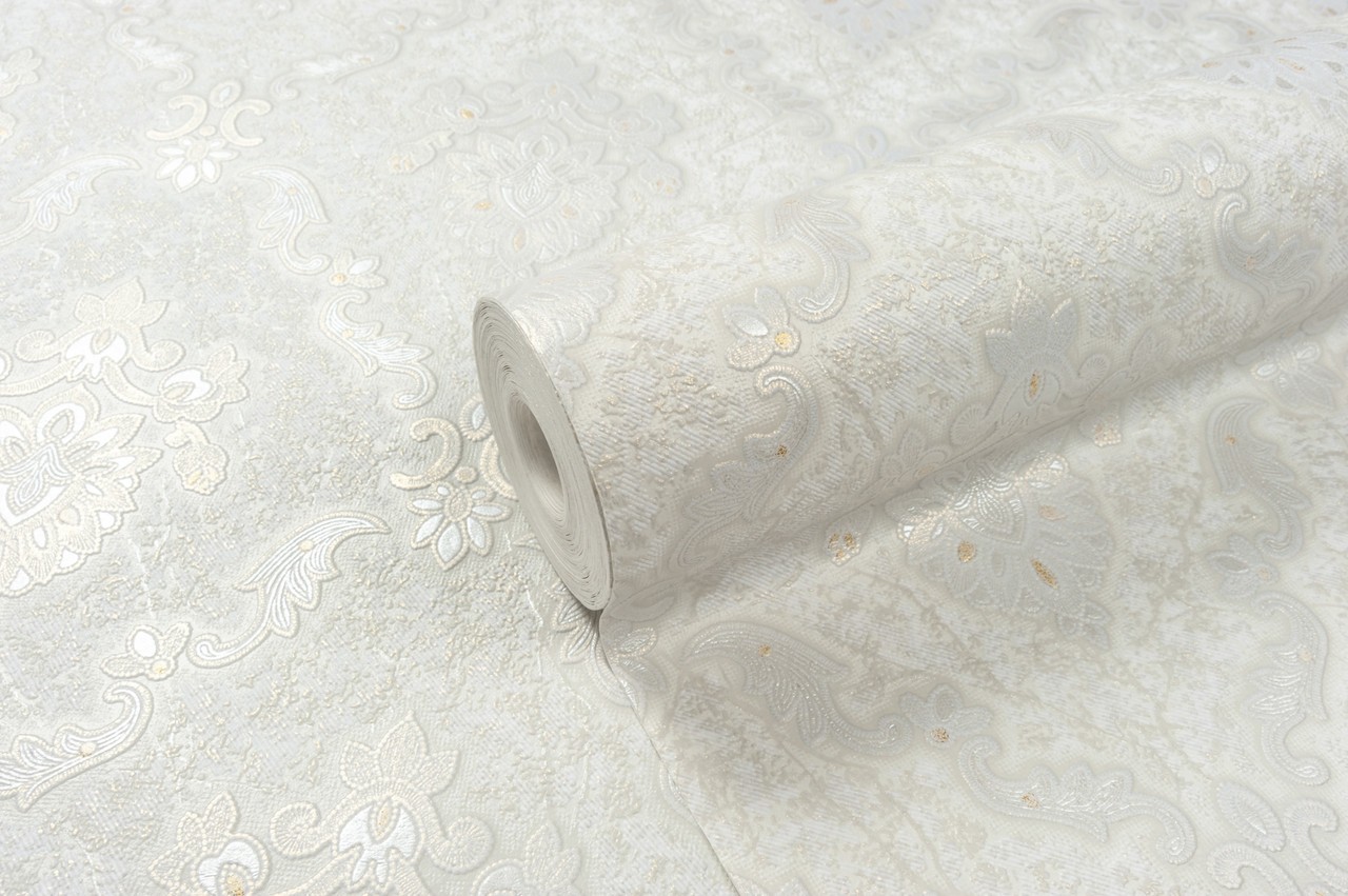 Vinyl Foam wallpaper on non-woven base Vinil Klein  DHS-1413/1 Pearl Gold 10,05 x 1,06 m