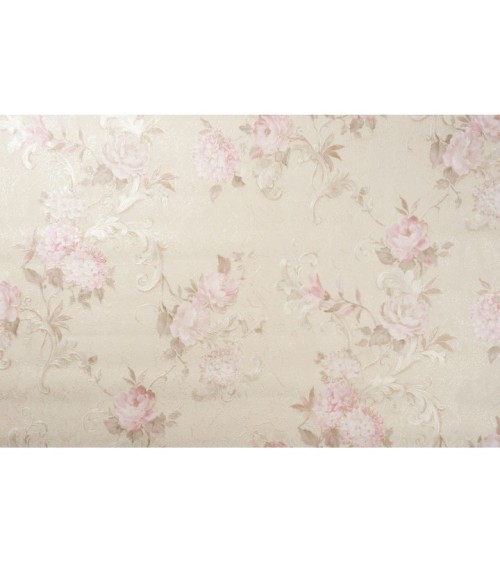 Hot Embossed wallpaper on Non-Woven Base Vinil Agava SHT 2-1405 Light Rose 10,05 x 1,06 m