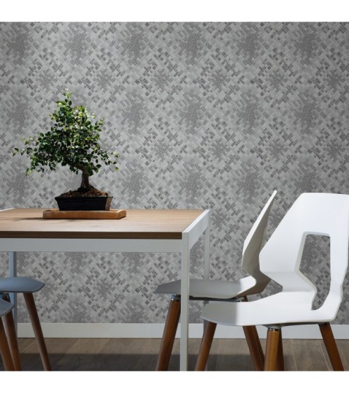 Vinyl Foam wallpaper on paper backing Vinil Django MNK 6-1059 Light Sandy 10,05 x 0,53 m