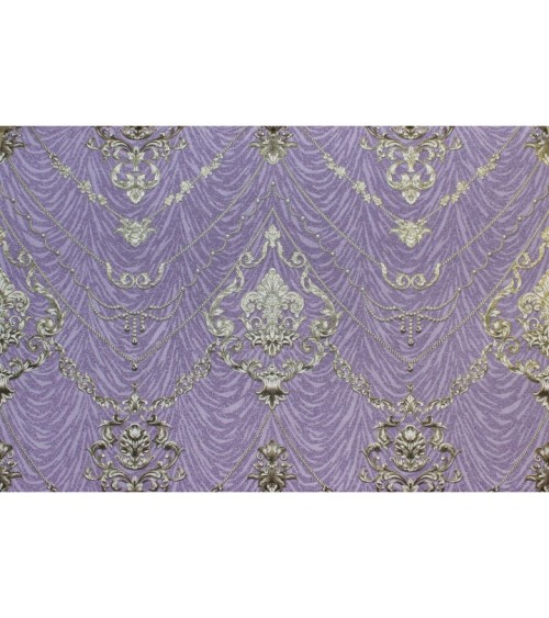 Vinyl Foam wallpaper on non-woven base Vinil Lankaran  DHS-1416/6 Purple 10,05*1,06 m