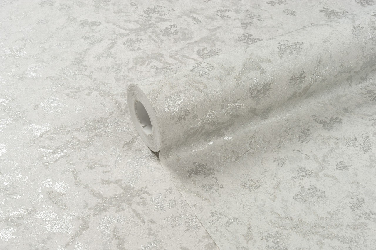 Hot Embossed wallpaper on Non-Woven Base Vinil Sofi SHT5-1210 Silver 10,05 x 1,06 m