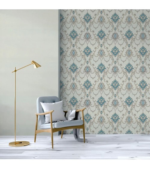 Vinyl Foam wallpaper on non-woven base Vinil Zan DHV-1249/2 Sandy 10,05 x 1,06 m