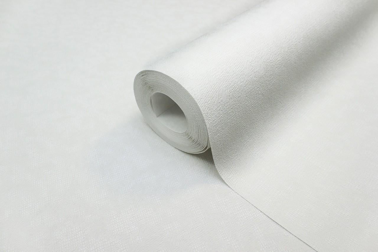 Vinyl Foam wallpaper on non-woven base Vinil Zan DHN-1425/1 White 10,05 x 1,06 m