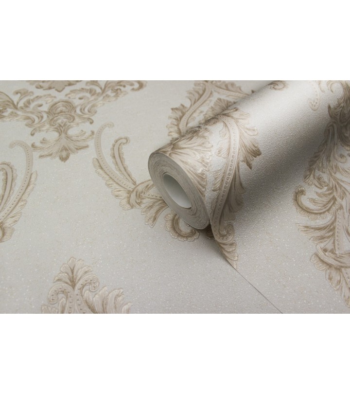 Hot Embossed wallpaper on Non-Woven Base Vinil Mersin PVIP 3-0871 Light-Beige 10,05 x 1,06 m