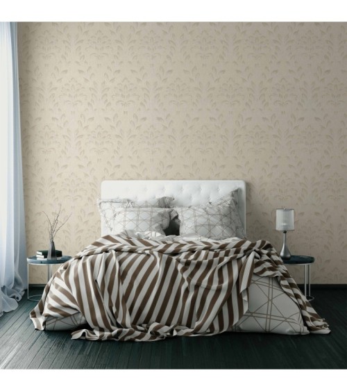 Hot Embossed wallpaper on Non-Woven Base Vinil Rima TFSH 1-1435 Light-Gray 10,05 x 1,06 m