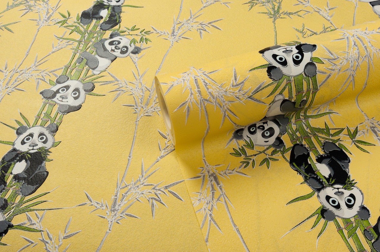 Vinyl Foam wallpaper on non-woven base Vinil Pandas DHN-1427/4  10,05 x 1,06 m