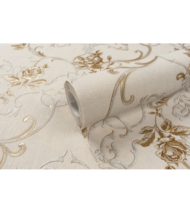 Vinyl Foam wallpaper on non-woven base Vinil Donna  DHS-1460/1 Golden Sand 10,05 x 1,06 m