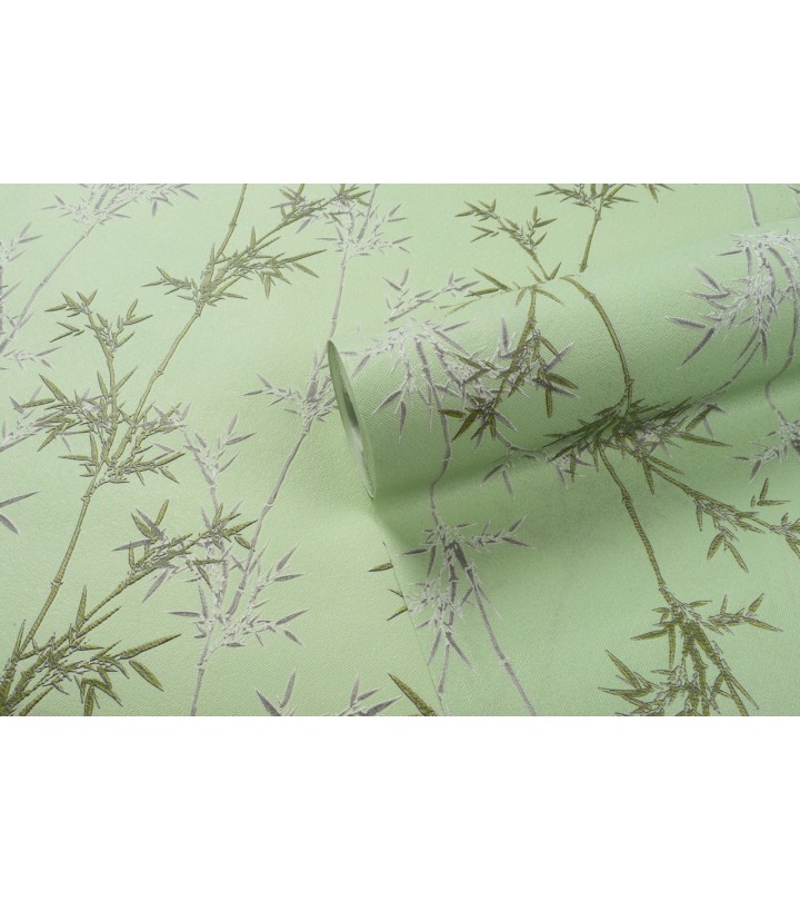 Vinyl Foam wallpaper on non-woven base Vinil Pandas DHN-1426/2 Light Green 10,05 x 1,06 m