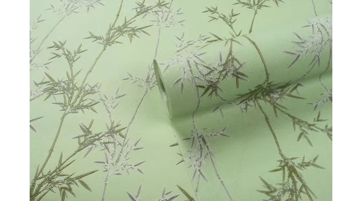 Vinyl Foam wallpaper on non-woven base Vinil Pandas DHN-1426/2 Light Green 10,05 x 1,06 m