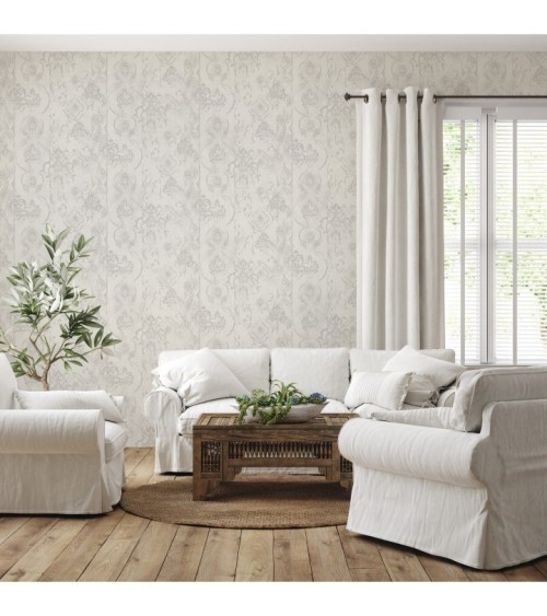 Hot Embossed wallpaper on Non-Woven Base Vinil Altair SHT 2-1470 Gray-Beige 10,05 x 1,06 m