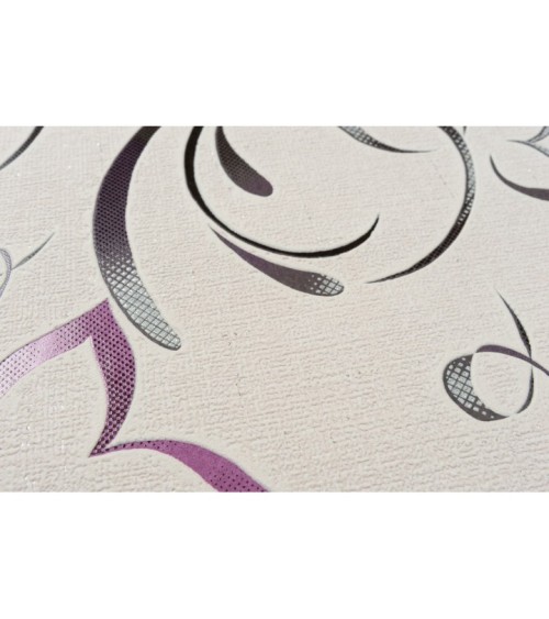 Vinyl Foam wallpaper on paper backing Vinil Delight WKV 5-1226 Gray-Purple 10,05 x 0,53 m