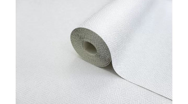 Vinyl Foam wallpaper on paper backing Vinil Tweel NKP 2-0785 Gray-White 15,0 x 0,53 m