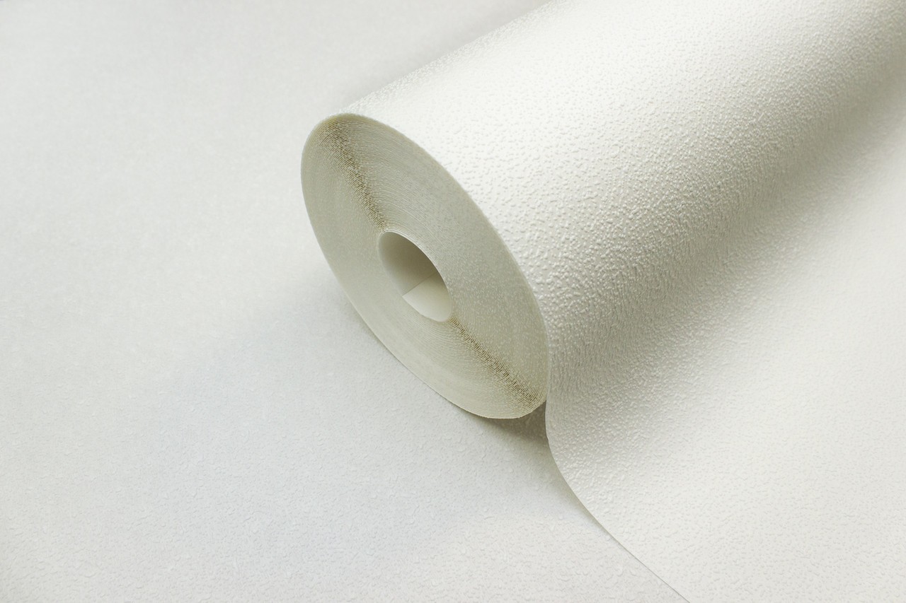 Vinyl Foam wallpaper on non-woven base Vinil Painted Wallpaper PRO 2-10 Snowball White 10,05 x 1,06 m