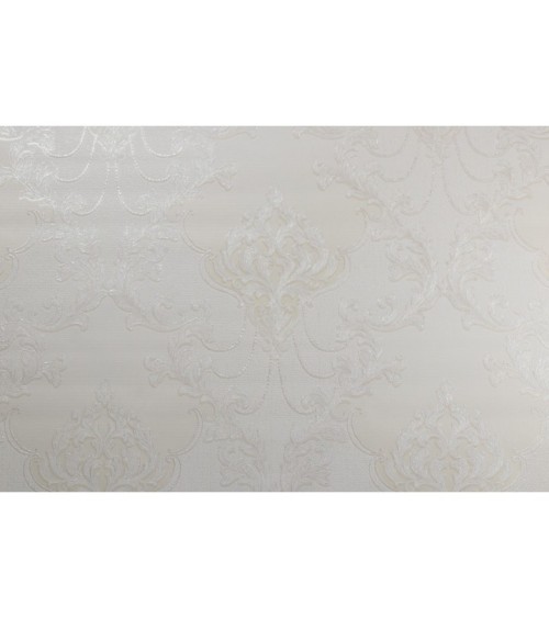 Vinyl Foam wallpaper on non-woven base Vinil Atreyu DHV-1485/3 White 10,05 x 1,06 m