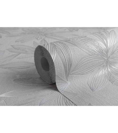 Vinyl Foam wallpaper on non-woven base Vinil Aturina  DHS-1476/5 Gray 10,05 x 1,06 m