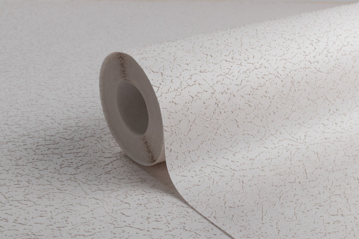 Vinyl Foam wallpaper on non-woven base Vinil Painted Wallpaper PRO 4 - Light1 White 10,05 x 1,06 m