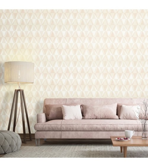 Hot Embossed wallpaper on Non-Woven Base Vinil Tiggo SHT 2-1535 Light Pink 10,05 x 1,06 m