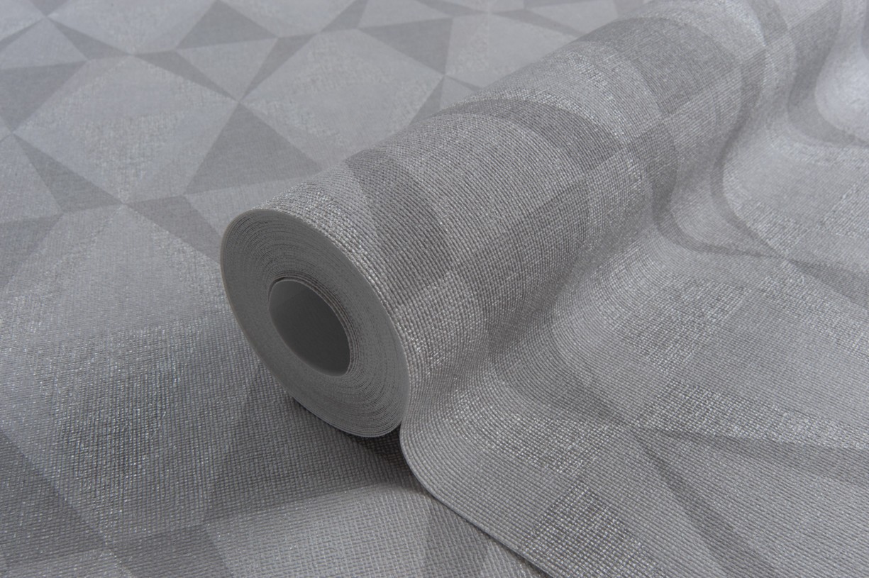 Hot Embossed wallpaper on Non-Woven Base Vinil Tiggo SHT 5-1535 Gray 10,05 x 1,06 m