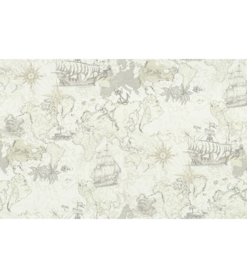 Hot Embossed wallpaper on Non-Woven Base Vinil Odyssey SHT 3-1539 Gray-Sandy 10,05 x 1,06 m