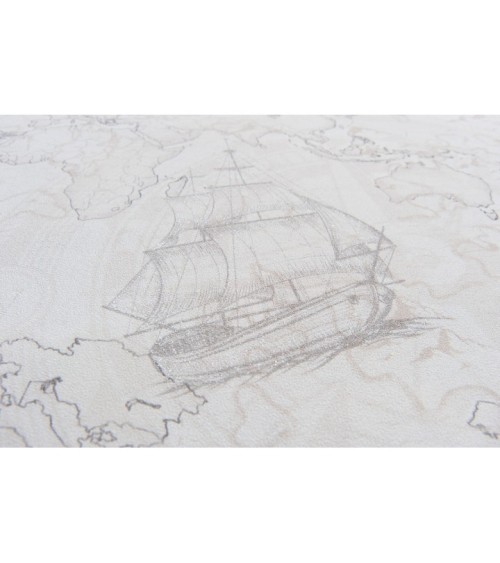 Hot Embossed wallpaper on Non-Woven Base Vinil Odyssey SHT 3-1539 Gray-Sandy 10,05 x 1,06 m