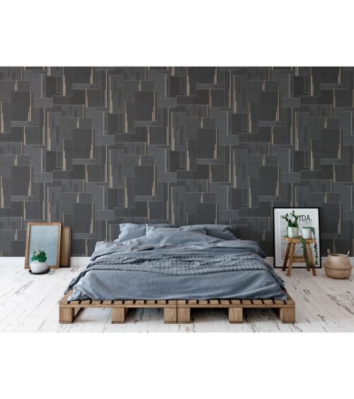 Hot Embossed wallpaper on Non-Woven Base Vinil Patchwork TFSH 2-1434 Beige 10,05 x 1,06 m