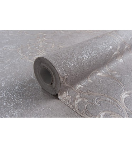 Hot Embossed wallpaper on Non-Woven Base Vinil Persia PVIP 6-0874 Gray-Brown 10,05 x 1,06 m