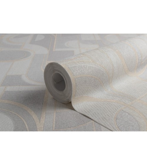 Hot Embossed wallpaper on Non-Woven Base Vinil Lion TFSH 1-1432 Light-Gray 10,05 x 1,06 m