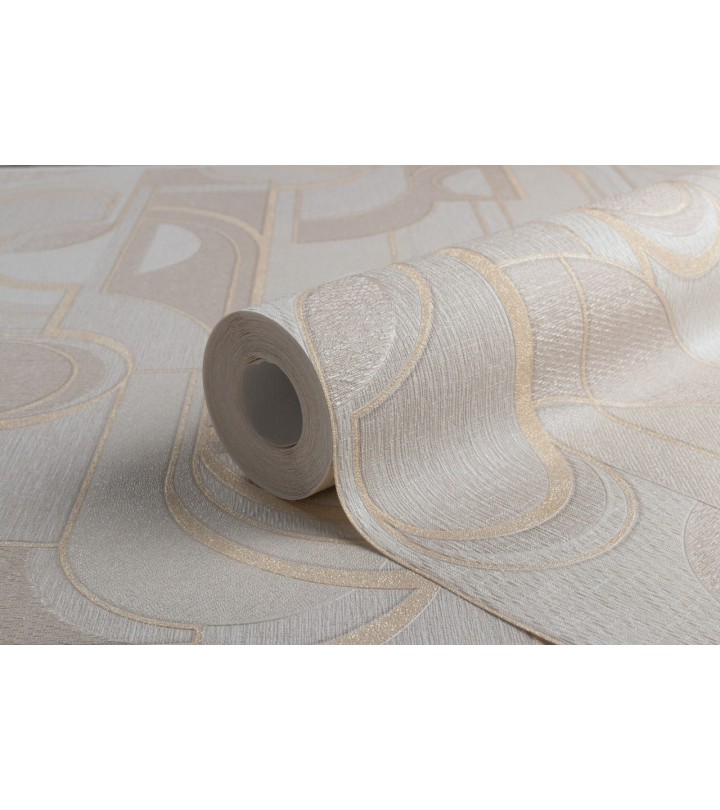 Hot Embossed wallpaper on Non-Woven Base Vinil Lion TFSH 2-1432 Beige 10,05 x 1,06 m