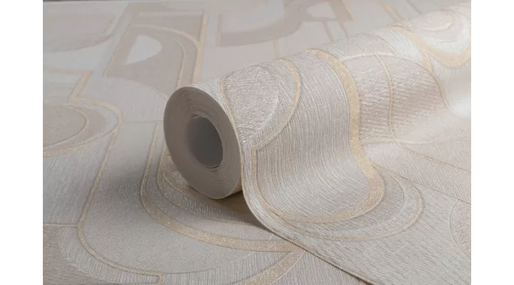 Hot Embossed wallpaper on Non-Woven Base Vinil Lion TFSH 2-1432 Beige 10,05 x 1,06 m