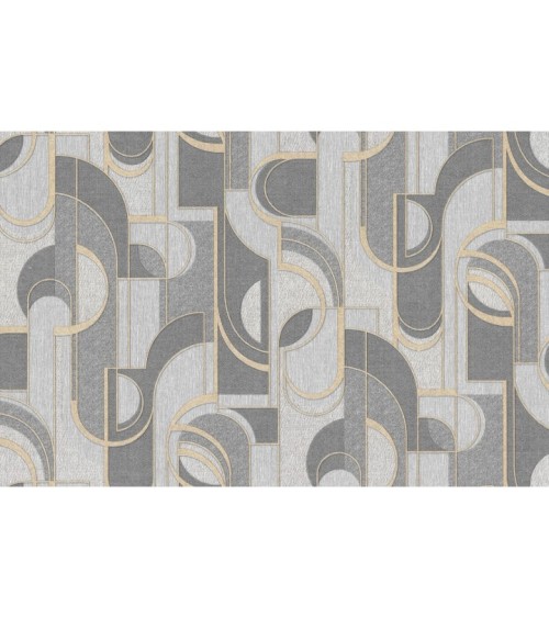 Hot Embossed wallpaper on Non-Woven Base Vinil Lion TFSH 5-1432 Gray-Black 10,05 x 1,06 m