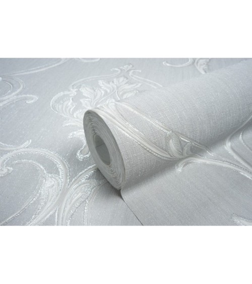 Hot Embossed wallpaper on Non-Woven Base Vinil Vensan PVIP 6-1571 Gray 10,05 x 1,06 m