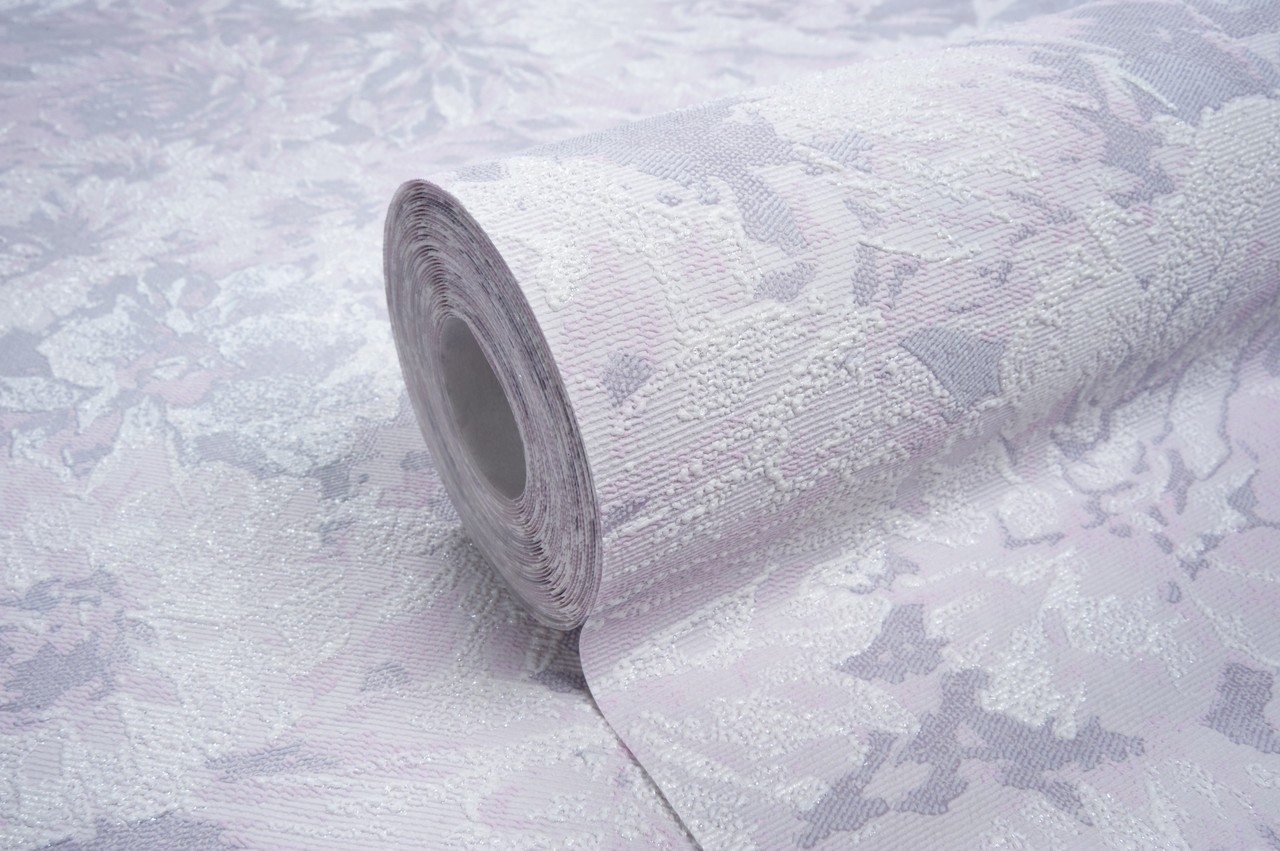 Vinyl Foam wallpaper on non-woven base Vinil Asteria  DHS-1479/5 Pink 10,05 x 1,06 m