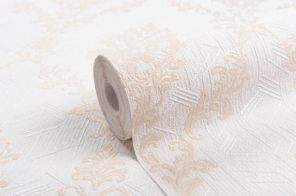 Vinyl Foam wallpaper on non-woven base Vinil Shamani DHV-1489/1 Beige-Sandy 10,05 x 1,06 m