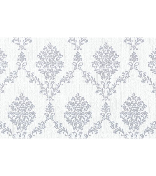 Vinyl Foam wallpaper on non-woven base Vinil Shamani DHV-1489/2 Gray-White 10,05 x 1,06 m