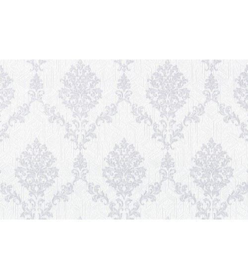 Vinyl Foam wallpaper on non-woven base Vinil Shamani DHV-1489/3 White 10,05 x 1,06 m