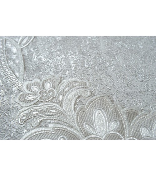 Hot Embossed wallpaper on Non-Woven Base Vinil Alanya PVIP 5-1572 Light-Gray 10,05 x 1,06 m